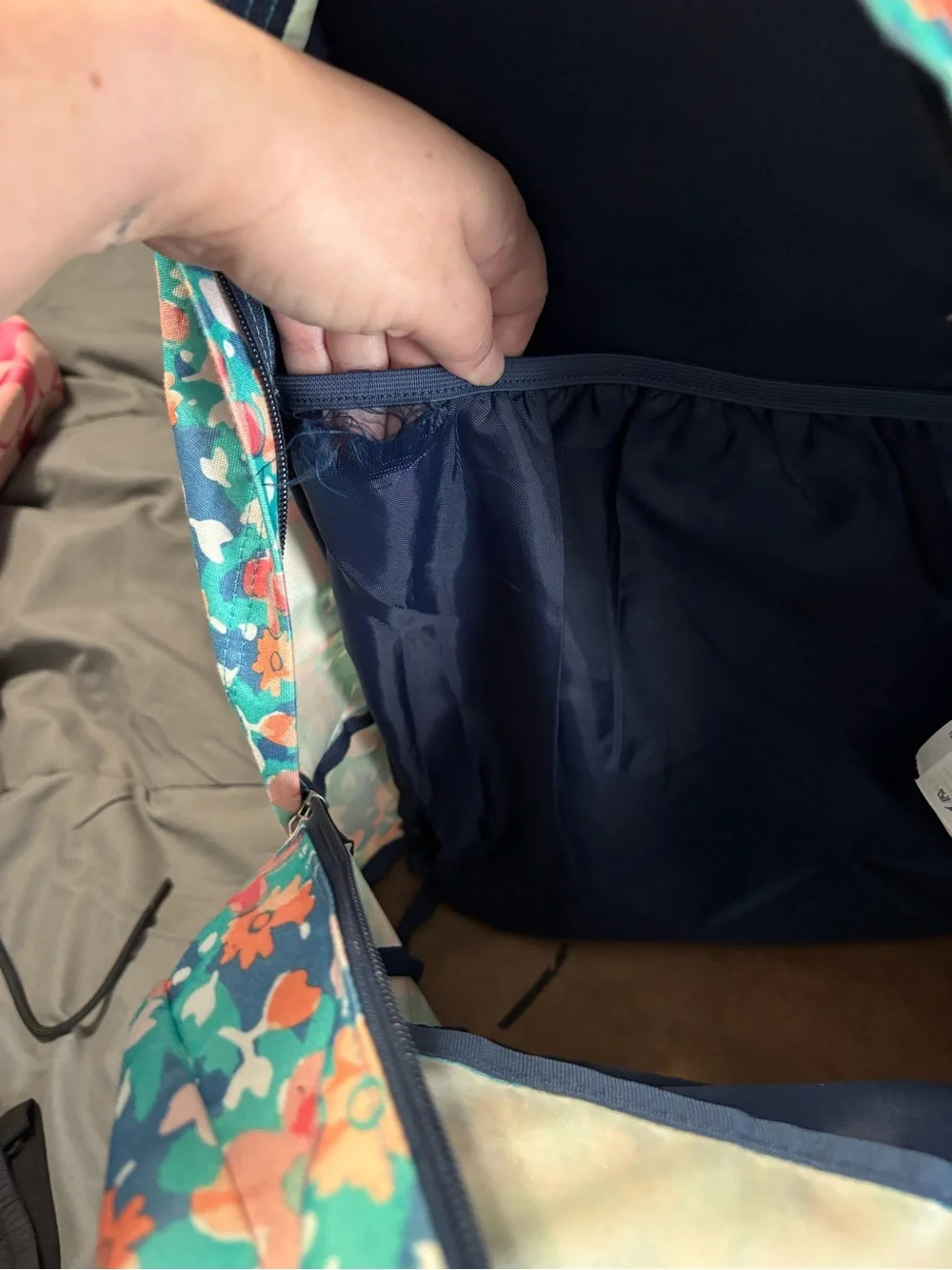 JanSport Floral Teal Backpack